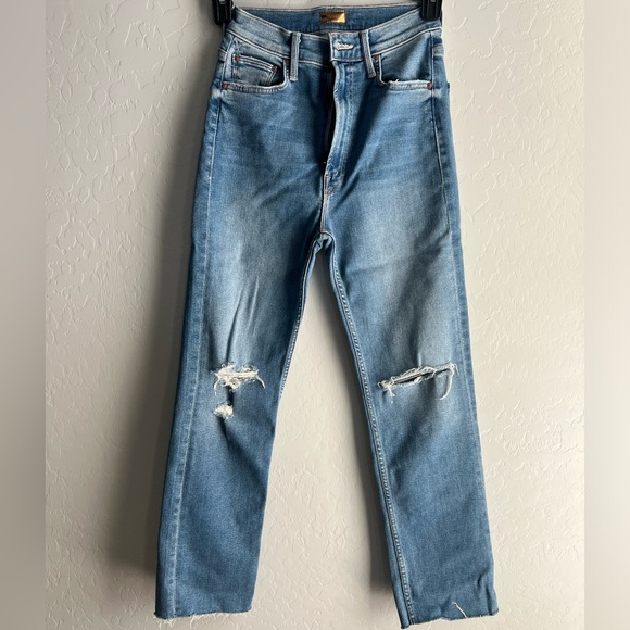 Mother HIGH WAISTED RIDER ANKLE FRAY - Picture 2 of 12
